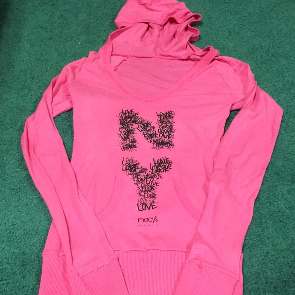 Macy’s New York Pink Hooded Top